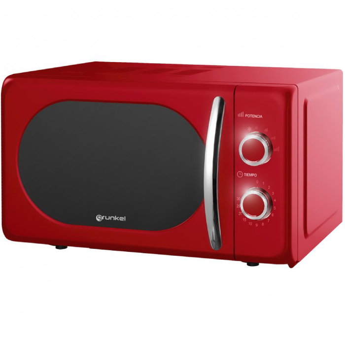 Grunkel Microondas Vintage MW-20ROJO Rojo 20L Grunkel Microondas Vintage MW-20ROJO Rojo 20L